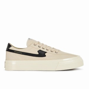 Beige Black Women's Stepney Workers Club Dellow S-strike Canvas Low Top Sneakers | FRZ9224JY