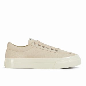 Beige Men's Stepney Workers Club Dellow Canvas Low Top Sneakers | UJO4128OJ