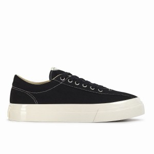 Black Men's Stepney Workers Club Dellow Canvas Low Top Sneakers | IYI8316YL