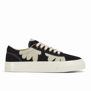 Black Men's Stepney Workers Club Dellow Shroom Hands Low Top Sneakers | NIH8783IK