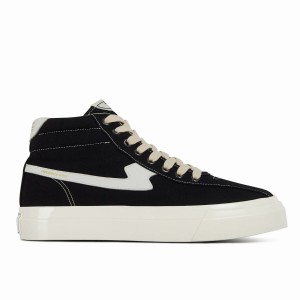 Black Men's Stepney Workers Club Varden S-strike Canvas High Top Sneakers | UUU7891LA