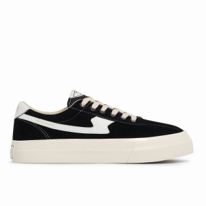 Black White Men's Stepney Workers Club Dellow S-strike Suede Low Top Sneakers | ANJ7890BU