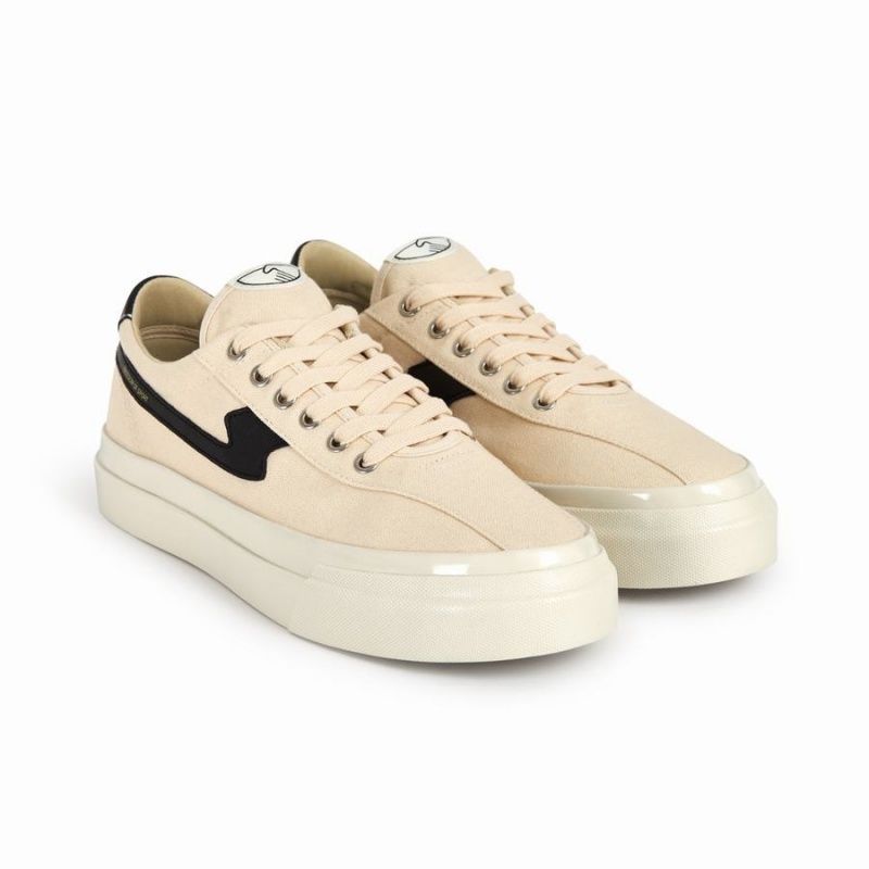 Beige Black Women's Stepney Workers Club Dellow S-strike Canvas Low Top Sneakers | FRZ9224JY