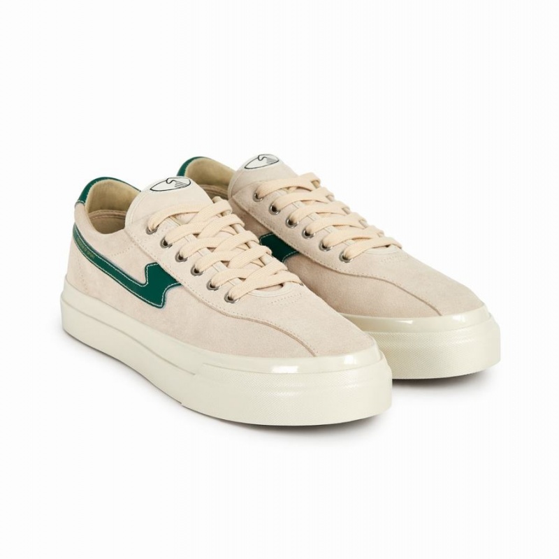 Beige Green Women's Stepney Workers Club Dellow S-strike Suede Low Top Sneakers | KXD673QO