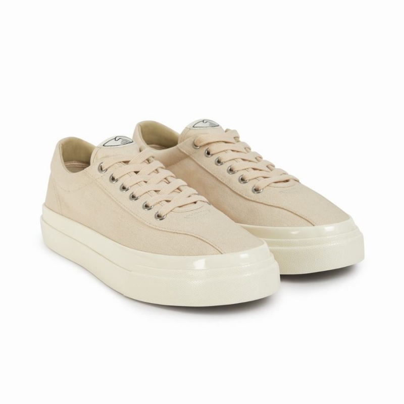 Beige Men's Stepney Workers Club Dellow Canvas Low Top Sneakers | UJO4128OJ