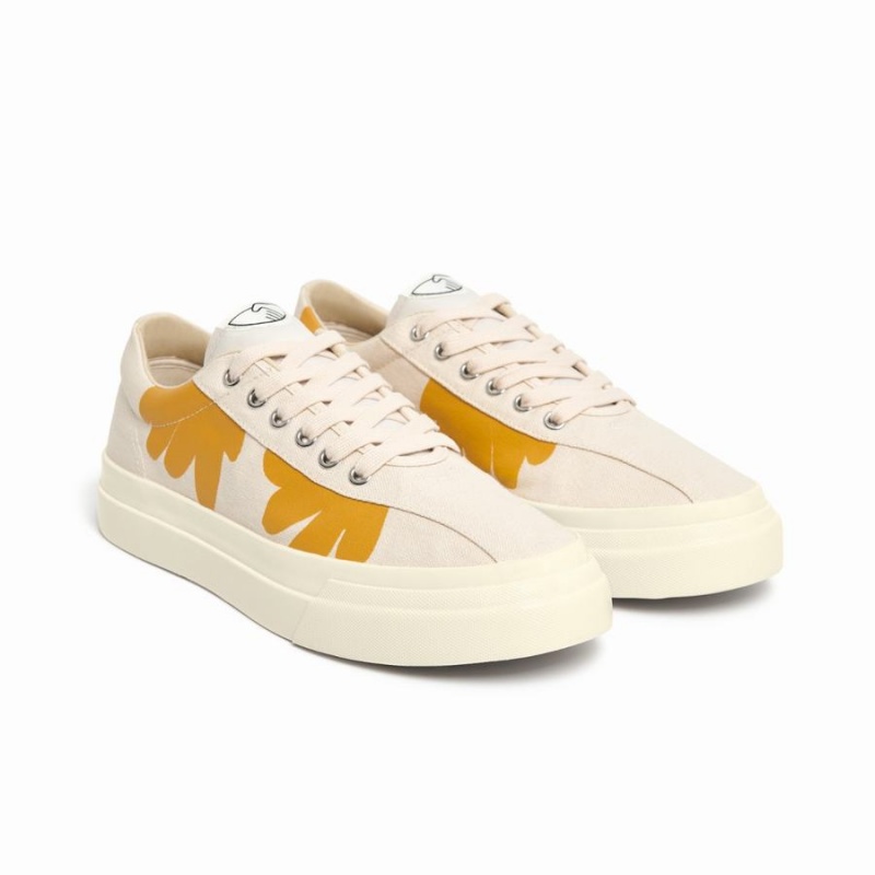 Beige Orange Women's Stepney Workers Club Dellow Shroom Hands Low Top Sneakers | WQZ1829XU