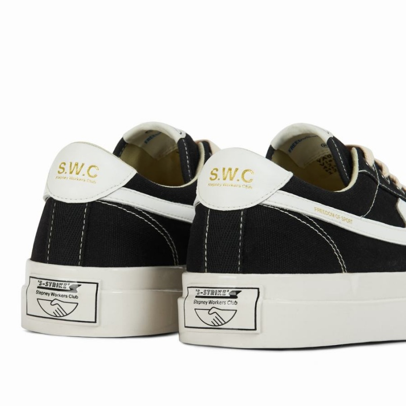 Black Men's Stepney Workers Club Dellow S-strike Canvas Low Top Sneakers | JTJ2045KZ