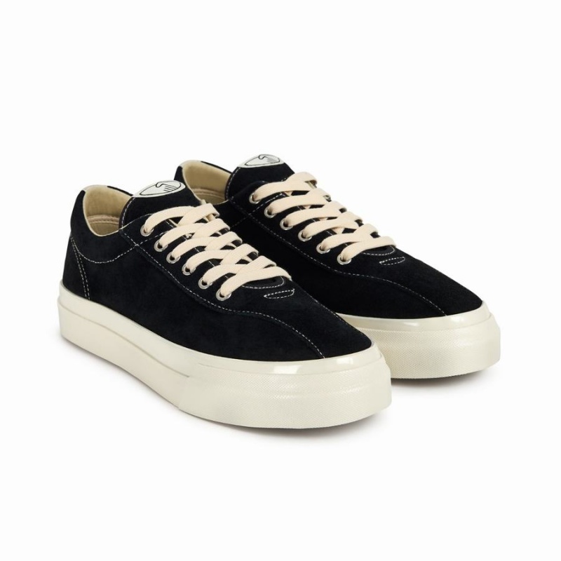 Black Men's Stepney Workers Club Dellow Suede Low Top Sneakers | ZSW6440OC