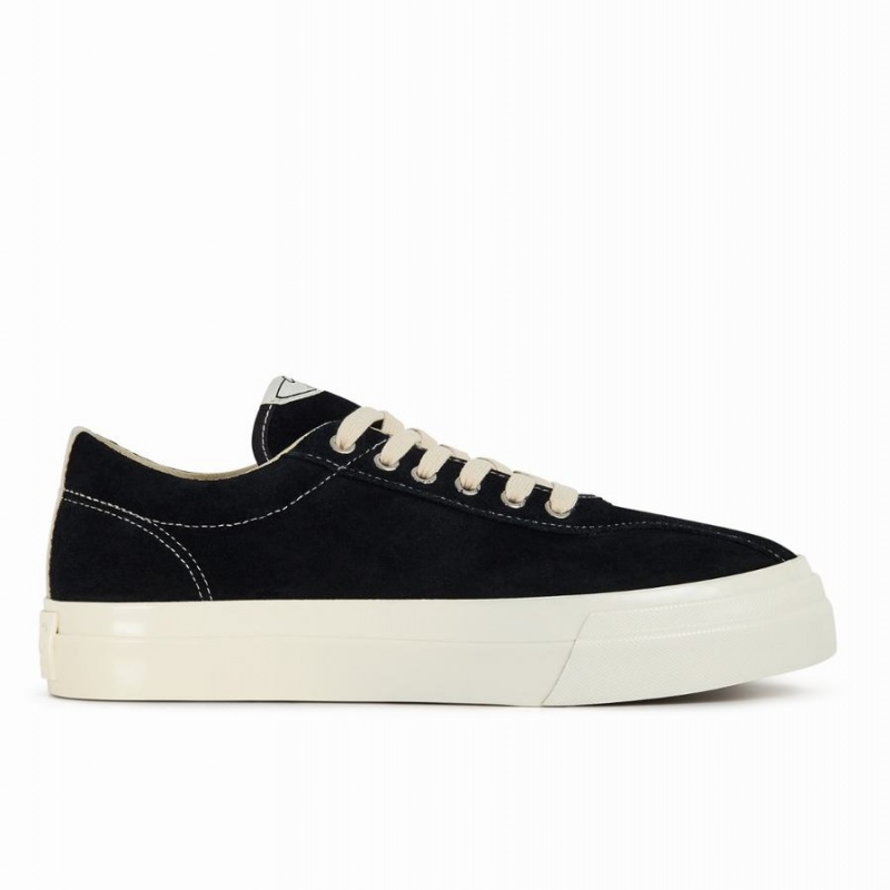 Black Men\'s Stepney Workers Club Dellow Suede Low Top Sneakers | ZSW6440OC