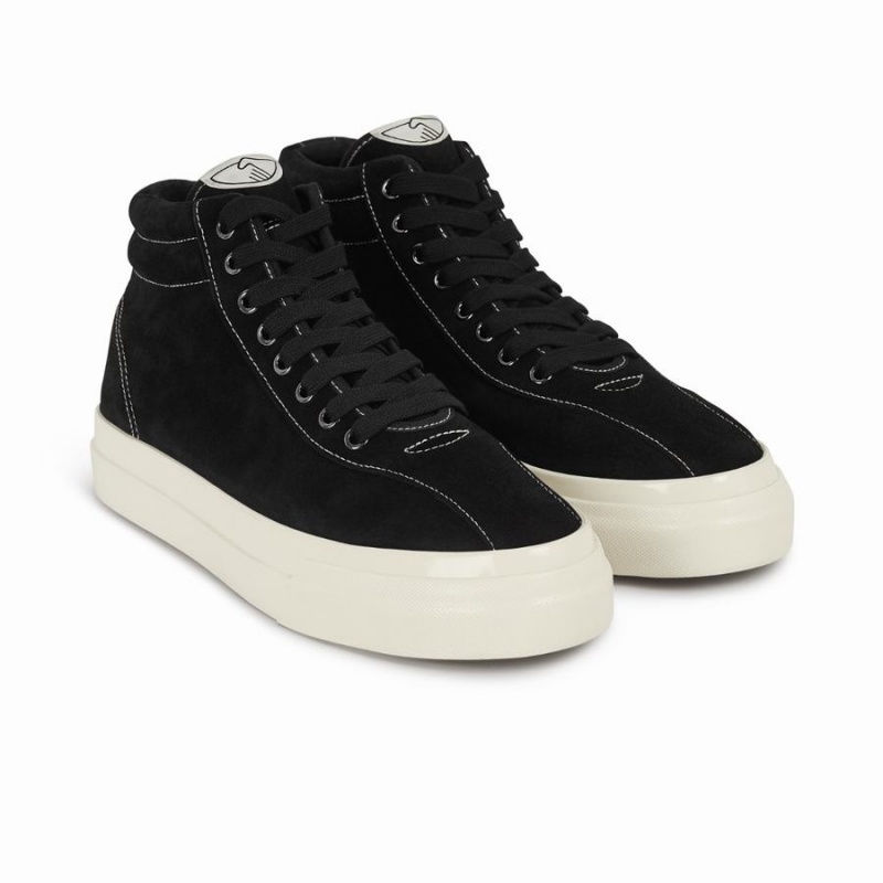 Black Men's Stepney Workers Club Varden Suede High Top Sneakers | TFJ1326AO