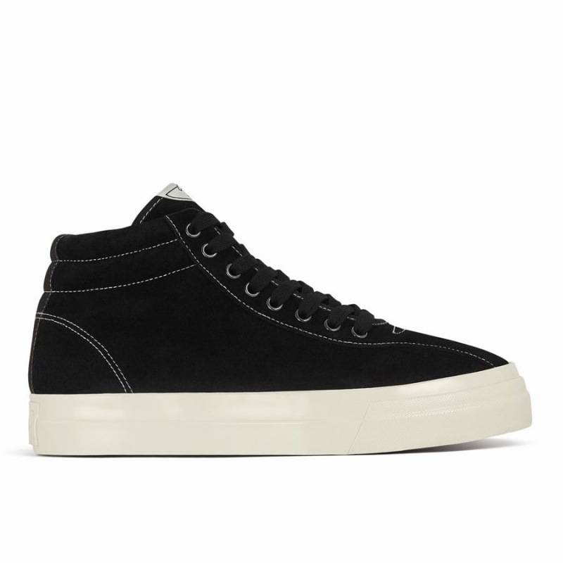 Black Men\'s Stepney Workers Club Varden Suede High Top Sneakers | TFJ1326AO