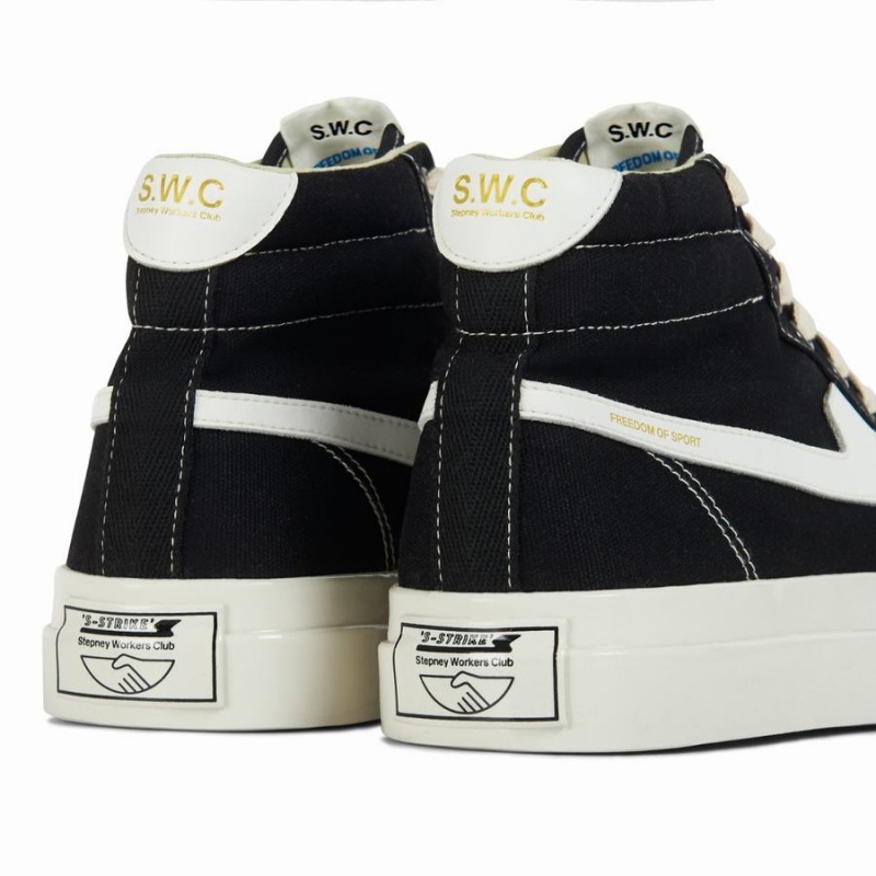 Black Women's Stepney Workers Club Varden S-strike Canvas High Top Sneakers | LIM9312RC