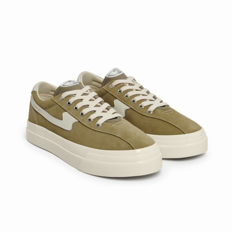 Green White Men's Stepney Workers Club Dellow S-strike Suede Low Top Sneakers | NLO8071VZ