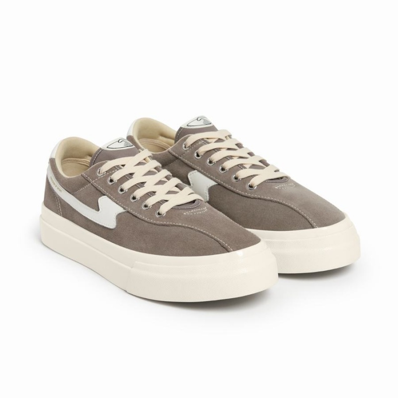 Grey White Men's Stepney Workers Club Dellow S-strike Suede Low Top Sneakers | IET328RQ